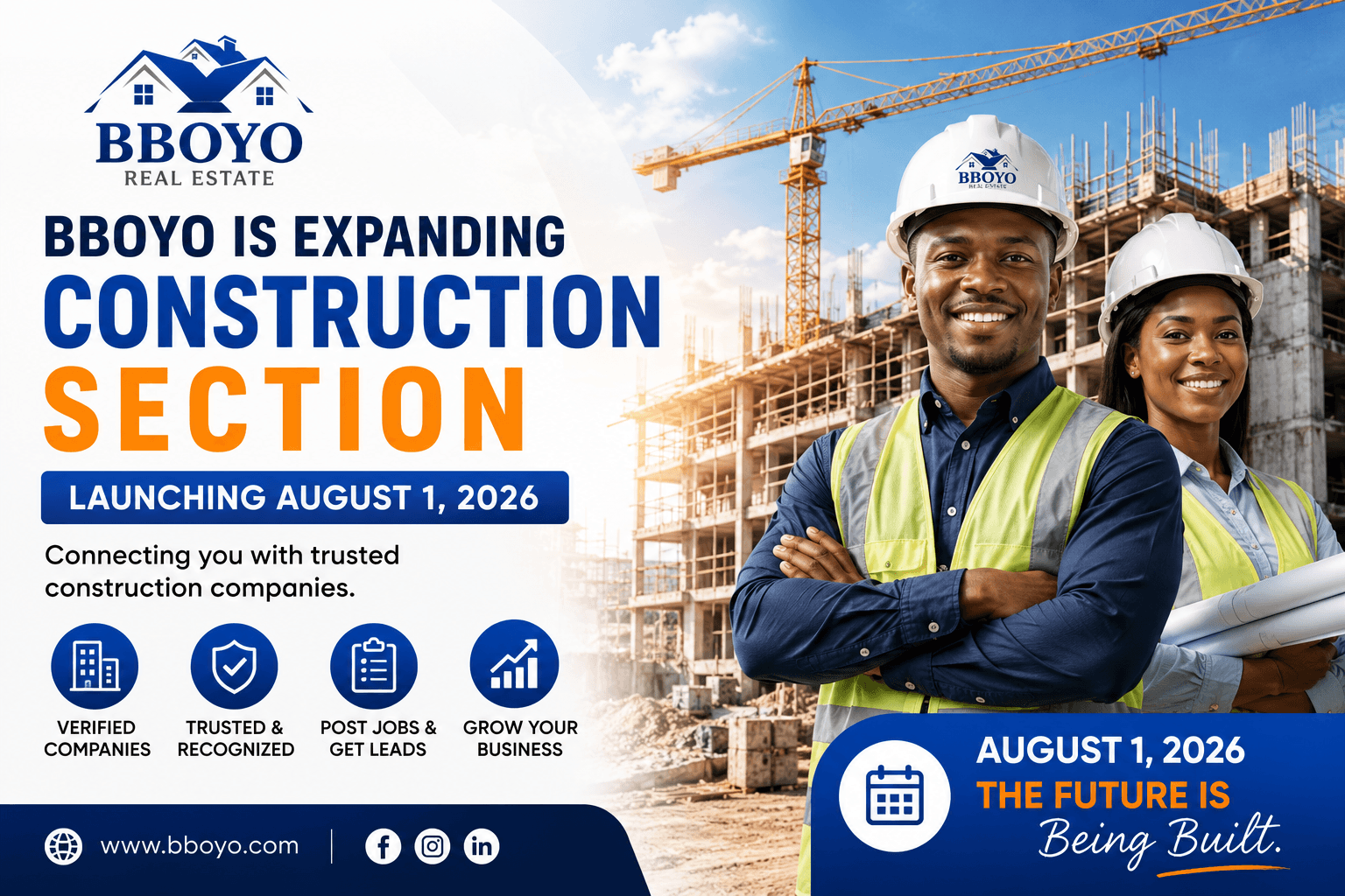 BBOYO Is Expanding Again: Construction Companies Section Launches August 1, 2026