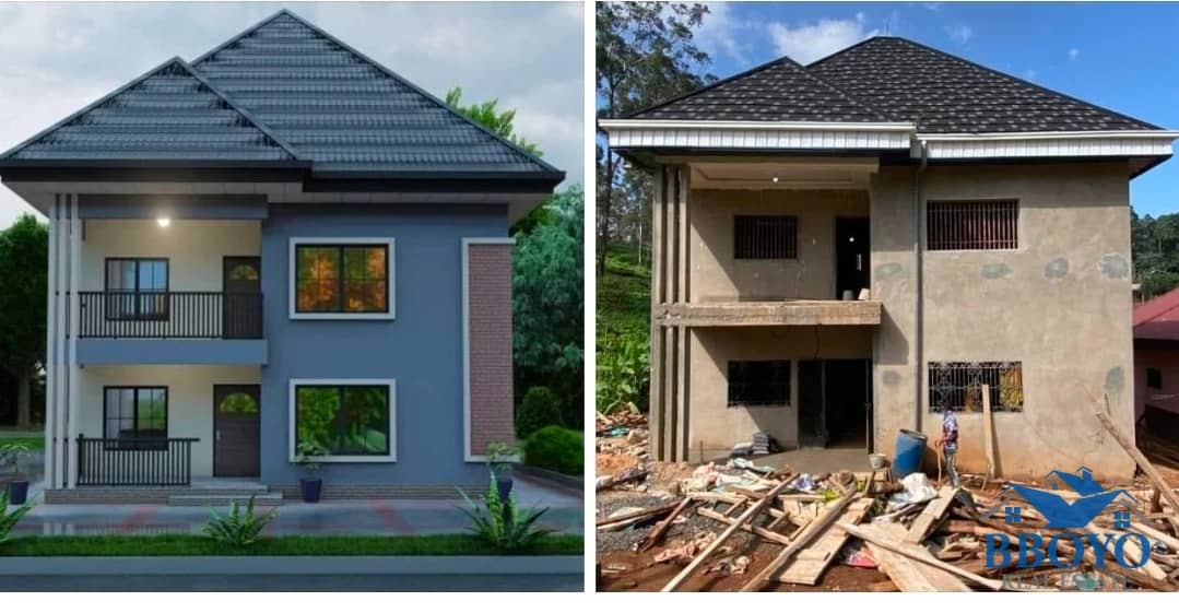 A modern duplex,simi detached modern Duplex